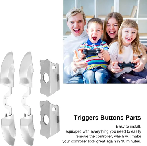 Vista 3 de Replacement Bumper for, Left and Right Button Trigger Part, WearResistant and Durable, Replace Damaged Bumper Buttons or Wireless Controller Shells