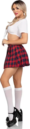 Vista 4 de Leg Avenue Disfraz clásico sexy de niña escolar para mujer