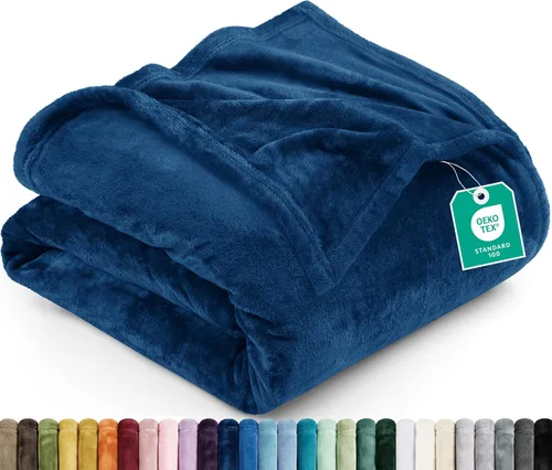 Vista 17 de Utopia Bedding - Manta de vellón de lujo, mullida, antiestática; manta de suave microfibra de 8.8 oz/yd² (300 g/m²) para sofá y cama; tamaño Gris