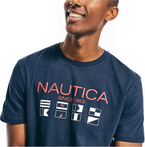 Vista 4 de Nautica Camiseta con logotipo para hombre