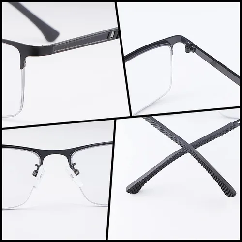 Vista 2 de LJIMI - Gafas de sol de lectura fotocromáticas progresivas multifocal, protección UV, lector solar, lentes de bloqueo de luz azul