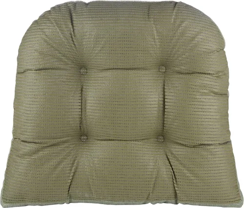Vista 3 de Klear Vu Saturn - Cojín de asiento antideslizante, ensamblado en los Estados Unidos, almohada capitoné con botones para comedor, oficina o mecedora