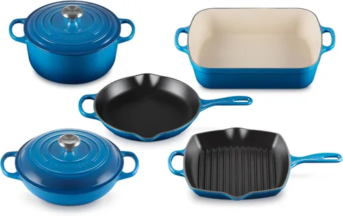 Vista 16 de Le Creuset Juego de utensilios de cocina de hierro fundido esmaltado, 5 piezas, Artichaut