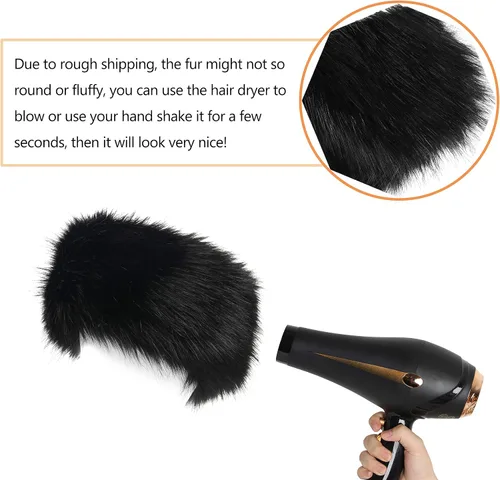 Vista 6 de LA CARRIE Faux Fur Headband with Stretch Women's Winter Earwarmer Earmuff