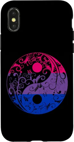 Vista 4 de iPhone 15 Bi Pride Yin Yang Bisexual Bisexualidad Bisexual Orgullo Bisexual Funda LGBTQ