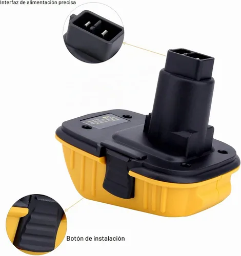 Vista 7 de Paquete de 2 adaptadores de batería DCA1820 compatibles con herramientas Dewalt de 18 V, compatible con adaptador De-Walt de 18 V a 20 V, convierte