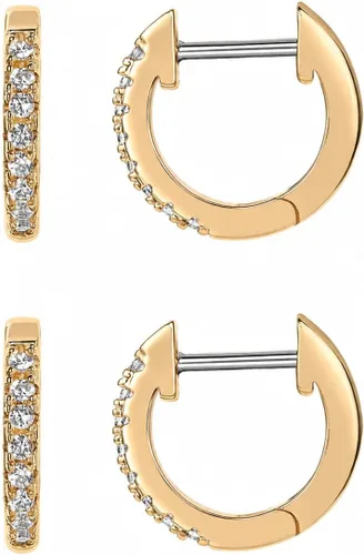Vista 15 de PAVOI Aretes chapados en oro de 14 quilates y 18 quilates Aretes de oro para mujer Aretes delicados y aros pequeños de circonita cúbica Vermeil
