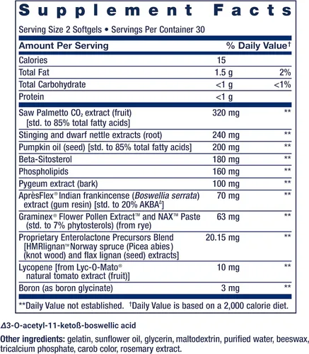 Vista 6 de Life Extension Super Ubiquinol CoQ10 con PQQ, CoQ10, PQQ y fórmula de próstata Ultra, palma enana americana para hombres, pygeum
