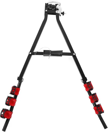 Vista 8 de Pissente Bike Carrier Trailer Hitch for 3 Bikes, Steel Construction, Foldable Design, Up to 60 Kg, Ideal for Family Trips and Outdoor Activities