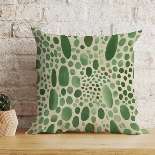 Vista 88 de Funda de cojín decorativa con estampado de guepardo verde peridoto para sofá, funda de almohada verde crema con estampado de leopardo con A-16