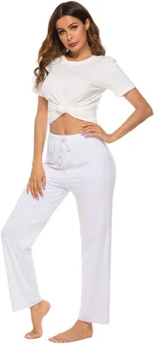 Vista 4 de AvaCostume Pantalones de pijama de algodón modal para mujer