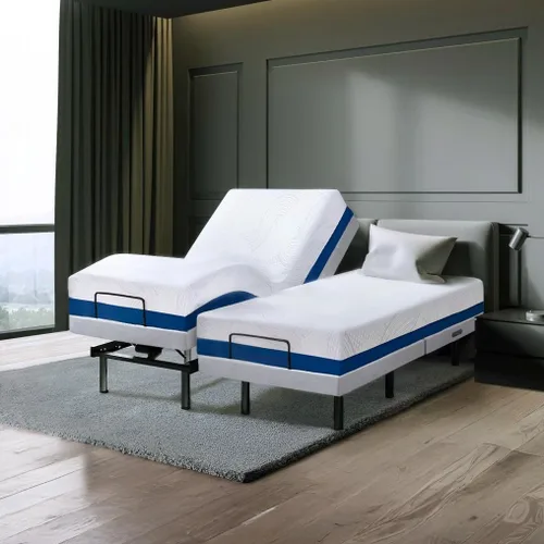Vista 11 de Irvine Home Collection Base de cama ajustable de tamaño individual XL, características cargadas, gravedad cero, sin ronquidos, posiciones de memoria