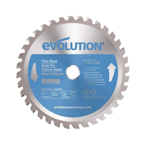 Vista 26 de Evolution Power Tools 5-3/8BLADEST Hoja de sierra de corte de acero, 5-3/8 pulgadas x 30 dientes
