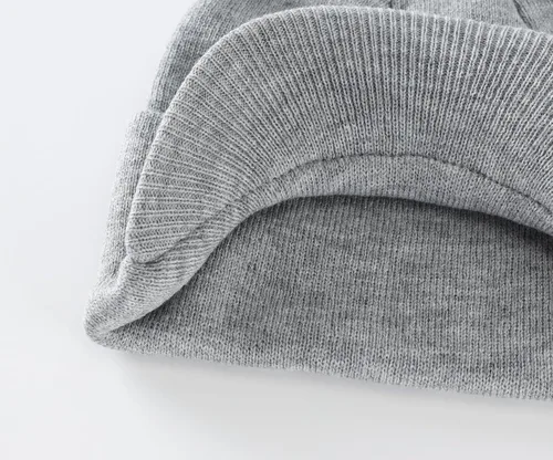 Vista 75 de Home Prefer - Gorro de invierno para hombre con visera, cálida y doble punto.