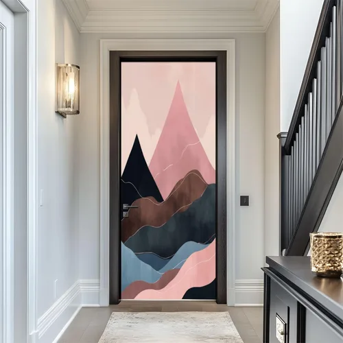Vista 12 de Calcomanías para puerta, murales 3D, neón, retro, arcade, 80, máquinas de arcade, luces de neón, diseño retro, murales, papel tapiz autoadhesivo
