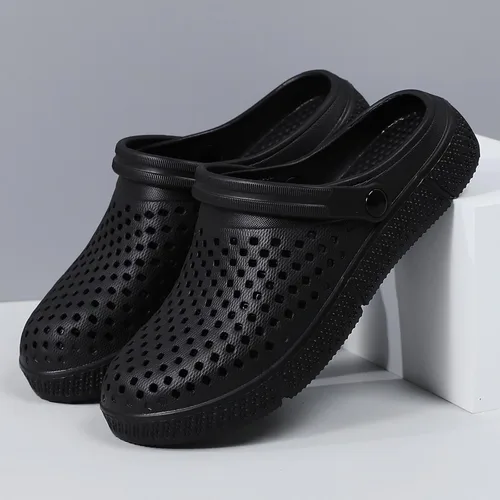 Vista 2 de Zuecos de jardín para mujer, zapatos informales, sandalias de playa, antideslizantes, para piscina, para el agua, para el hogar, calzado de verano