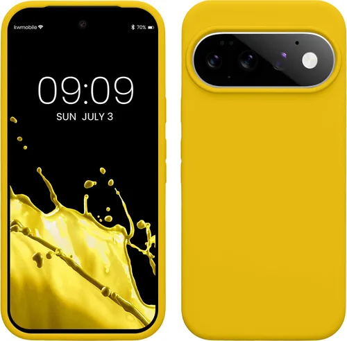 Vista 62 de kwmobile Funda Compatible con Google Pixel 6 - Funda de teléfono de silicona de TPU con acabado suave - Océano Profundo
