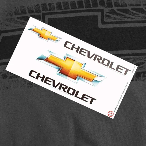 Vista 6 de Chevy Bowtie Burnout T-Shirt & Stickers