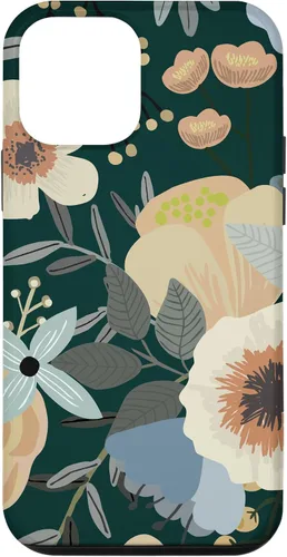Vista 12 de Funda para iPhone 14 con diseño floral botánico de flores silvestres (bosque)