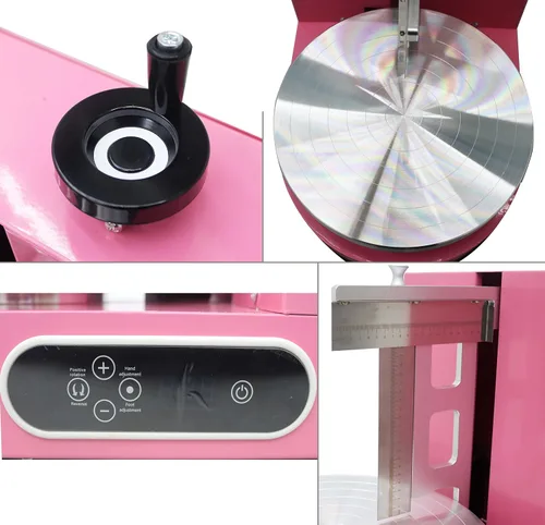 Vista 6 de Máquina eléctrica para decoración de tartas, recubrimiento en crema, espátula de superficie lisa para pasteles de 4 a 12 pulgadas, velocidad