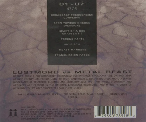 Vista 2 de Lustmord Vs. Metal Beast