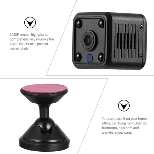 Vista 7 de HEALLILY 1080P Wireless HD Camera 155 Wide Angle Camera Mini Sensor Night Vision Camera Portable Security Camera