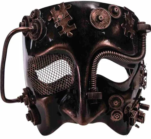 Vista 2 de Forum Novelties Steampunk Máscara Industrial (Bronce)