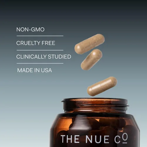 Vista 5 de The Nue Co. Suplemento multivitamínico para mujer - Apoya la energía, la inmunidad, la concentración, vegano, sin gluten, 30 cápsulas