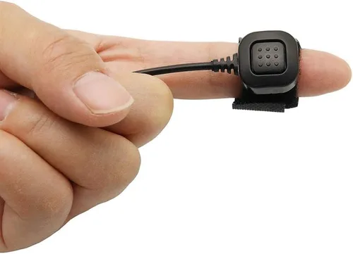 Vista 6 de Micrófono de garganta flexible Tubo acústico Covert Tactical Walkie Talkies Auricular con dedo PTT es compatible con Motorola CP200 CP200D BPR40