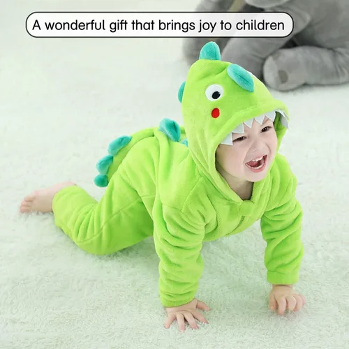 Vista 7 de LOLANTA Pijama suave de una pieza para niños y niñas, para regalo de cumpleaños