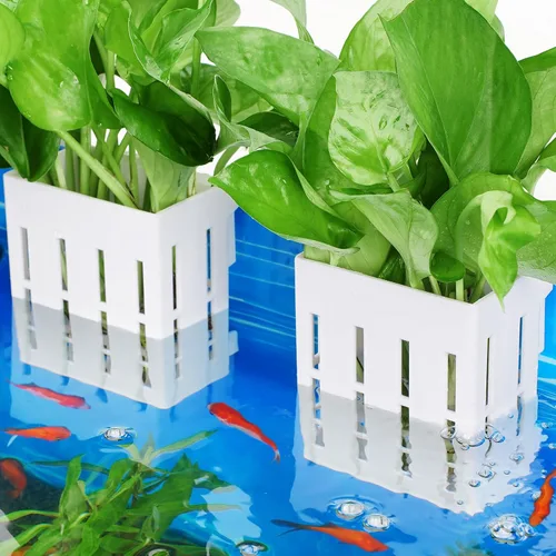 Vista 10 de Borlech Soporte de Planta de Acuario Grande Mejorado con Ganchos y Ventosas para Cultivo de Plantas Acuapónicas en Tanque de Peces y Decoraciones