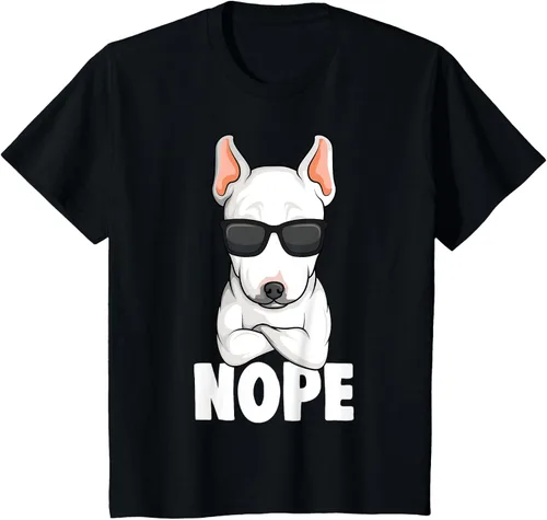 Vista 80 de Camiseta de perro Bull Terrier para niños y mujeres, Negro