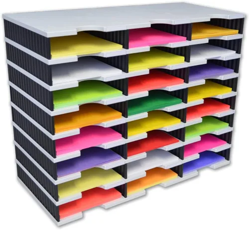 Vista 8 de Ultimate Office TierDrop - Cajones de almacenamiento miden 9 pulgadas de ancho x 12 pulgadas de profundidad x 4 3/4 pulgadas de alto para accesorios
