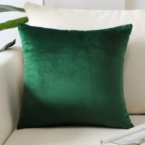 Vista 29 de Artscope Fundas de Almohada de Terciopelo de Lujo Fundas de Almohadas Cuadradas Decorativas Fundas de Cojines Suaves Sólidas para Sofá de Sala Sofá