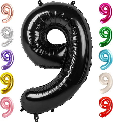 Vista 24 de Globos del números 0 de 40 pulgadas para formar los números 10, 20, 30, 40, 50, 60, 70, 80, 90, 100, para decoración de cumpleaños, bodas, eventos