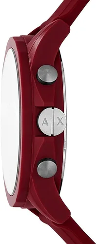 Vista 3 de Armani Exchange Mens Chronograph Watch 44mm case Size Silicone Strap