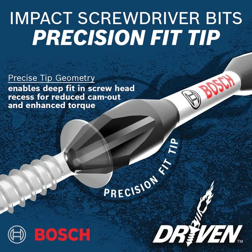 Vista 4 de Bosch ITDPH13501 - Broca de potencia de impacto Phillips® #1 de 3.5 pulg. impulsada