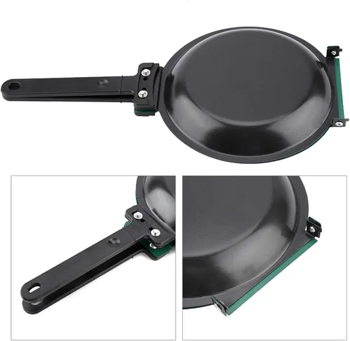 Vista 8 de Gavigain Sartén de acero de doble cara, sartén de doble cara, sartén para panqueques esponjosos, tortillas, frittatas y más
