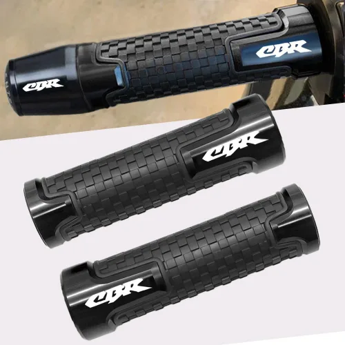 Vista 4 de 2 piezas de empuñaduras de manillar para motocicleta 7/8" 22mm para Honda CBR600F CBR125R CBR150R CBR250R CBR400 NC23 NC29 CBR600 F2 F3 F4 F4i