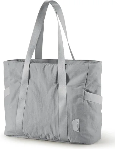 Vista 13 de BAGSMART Bolsa de mano para mujer, bolsa de mano con cremallera, bolsa de trabajo con compartimentos, bolsa de hombro para enfermera, para viajes