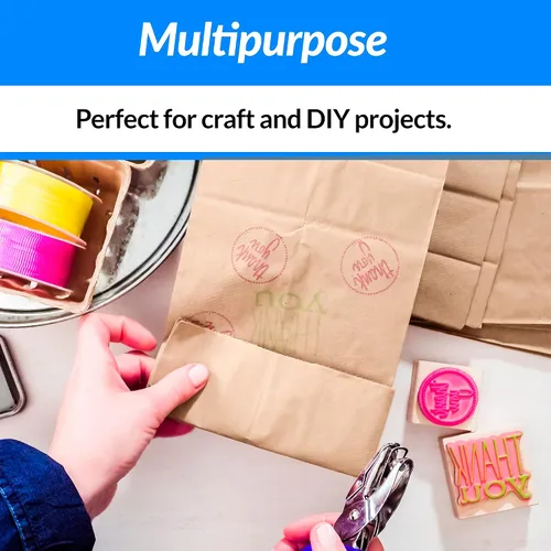Vista 5 de Reli. Bolsas de papel marrón 500 unidades Bolsas de almuerzo de papel ideales para almuerzos pequeños y manualidades Perfecto para sándwiches