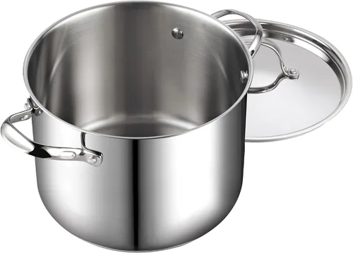Vista 6 de Cooks Standard Olla de acero inoxidable de 6 cuartos con tapa y olla clásica de acero inoxidable de 8 cuartos de galón con tapa, 8 cuartos de galón