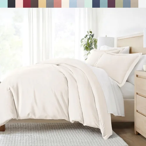 Vista 13 de Linen Market Funda de edredón individual para cama individual – Experimenta una comodidad similar a un hotel con una suavidad inigualable