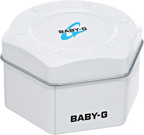 Vista 7 de Casio Baby - Reloj clásico para mujer en resina con temporizador acústico diario de alarma y luz LED resistente al agua y a los golpes
