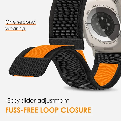 Vista 3 de Trail Loop - Correa de nailon compatible con Apple Watch