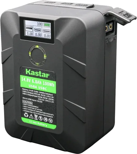 Vista 2 de Kastar BP-Y100W - Batería de repuesto para montaje en V, batería V-Lock BP-L40 BP-L40A BP-L60 BP-L60A BP-L60S BP-L80 BP-L80S BP-L90 BP-L90A BP-M100