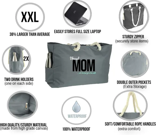 Vista 6 de Keho XXL Ultimate Hospital/Overnight/Pregnancy Mom Bag