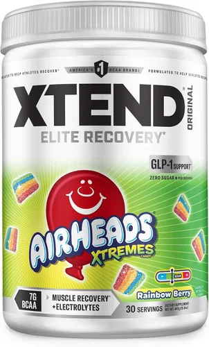 Vista 23 de Xtend Polvo Original BCAA, 7g de BCAAs y 2.5g de L-Glutamina para la Recuperación Muscular, Hidratación y Músculo Delgado, Bebida Sin Azúcar