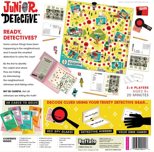 Vista 10 de Buffalo Games Junior Detective Board Games for Kids 6-8, Family Board