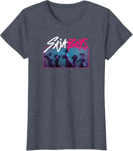 Vista 51 de Camiseta Oficial de KPop Demon Hunters Saja para Niños Negro